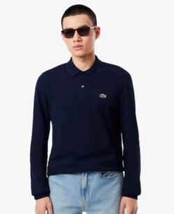 Lacoste- Polo azul marino manga larga