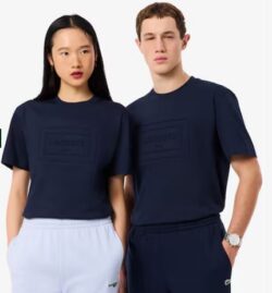 Lacoste- Camiseta azul marina logo