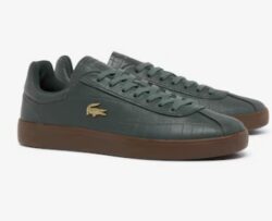 Lacoste- Zapatilla verde textura