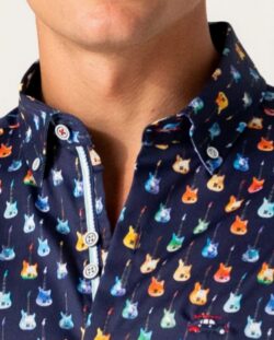 The Surfcar- Camisa estampado guitarras