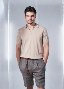 Heskimo- Polo marrón con textura