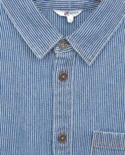 Batela- Camisa denim a rayas de algodón