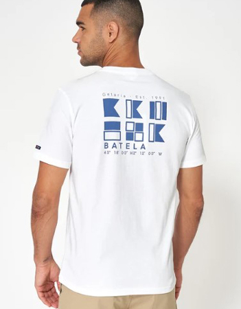 Camiseta banderas vista espalda